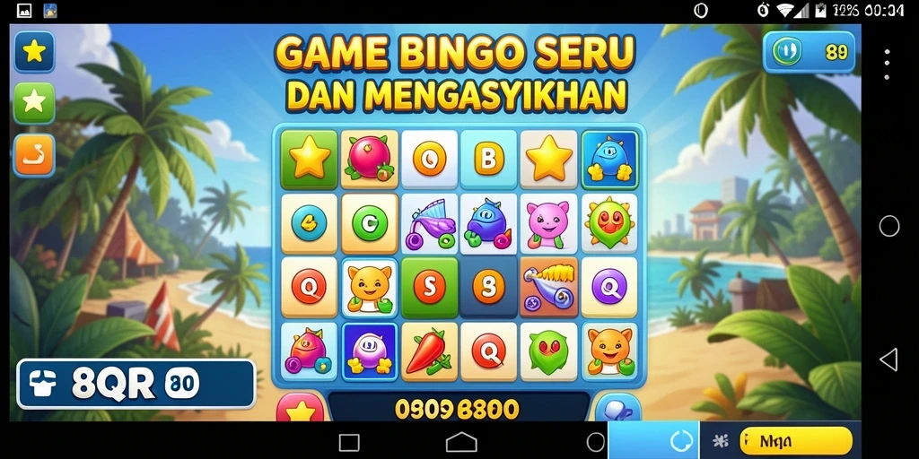 Tampilan screenshot gameplay seru di game Bingo 8QR.