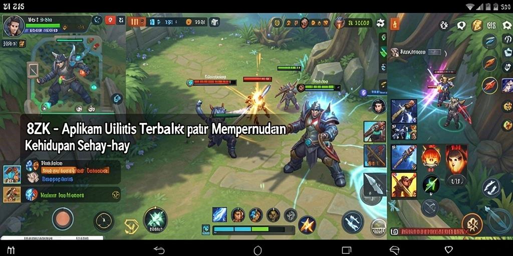 Tampilan antarmuka intuitif aplikasi Utility 8ZK.