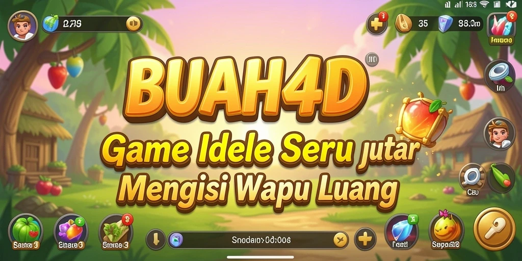 Tampilan gameplay BUAH4D dengan mekanisme pengumpulan buah yang menarik.