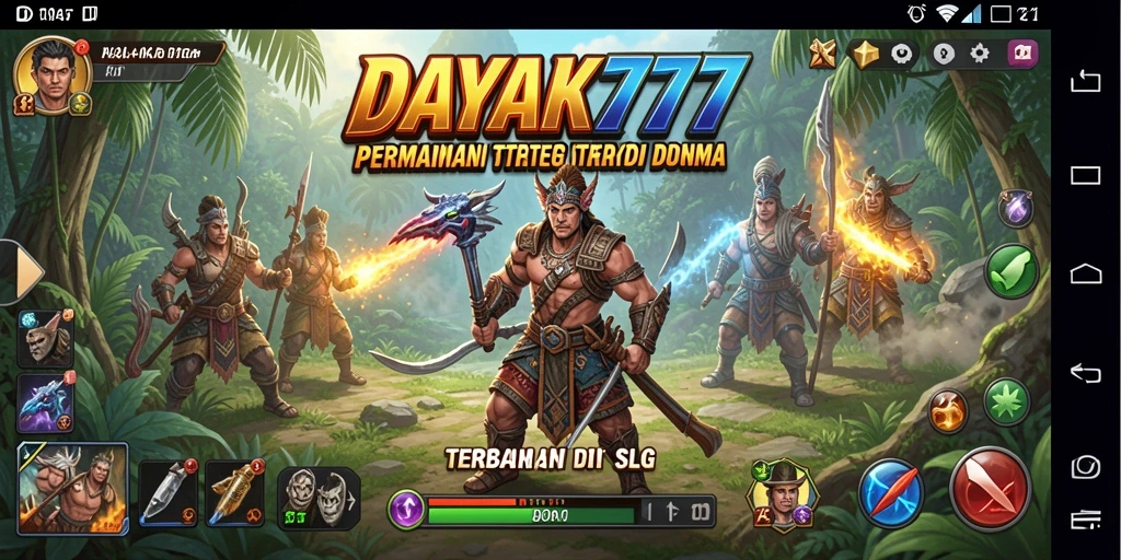 Tangkapan layar gameplay SLG yang mendebarkan dari DAYAK777.