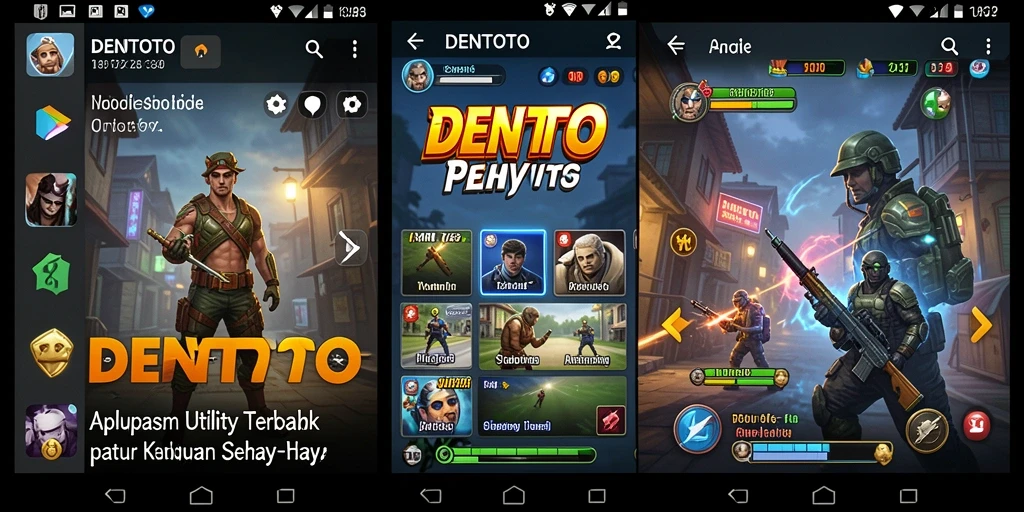 Screenshot DENTOTO menunjukkan antarmuka yang intuitif dan fitur-fitur bermanfaat.