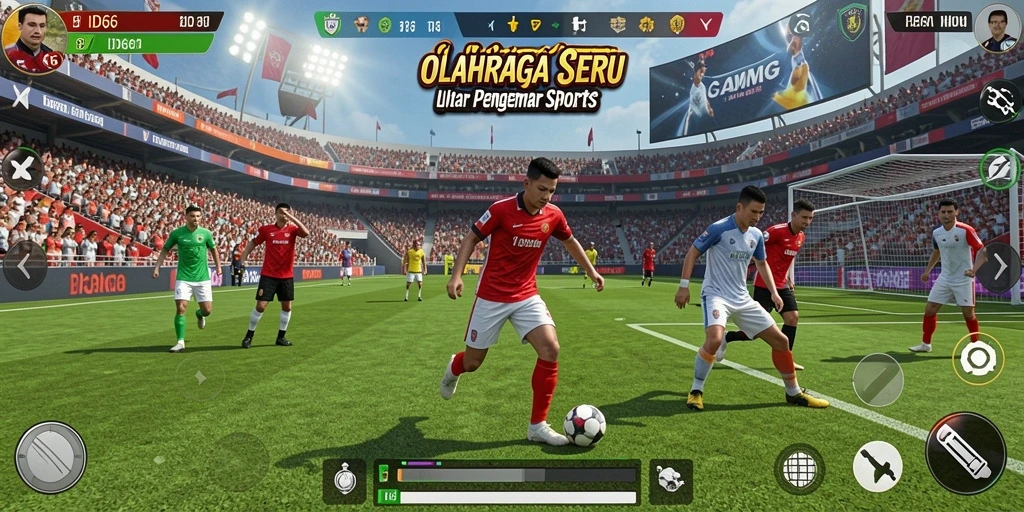 Tangkapan layar gameplay ID66 menampilkan aksi seru dalam olahraga.