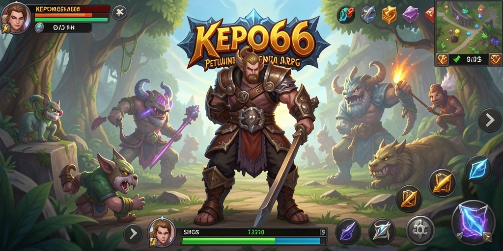 Tampilan gameplay seru dari KEPO66 yang menunjukkan pertarungan epik.