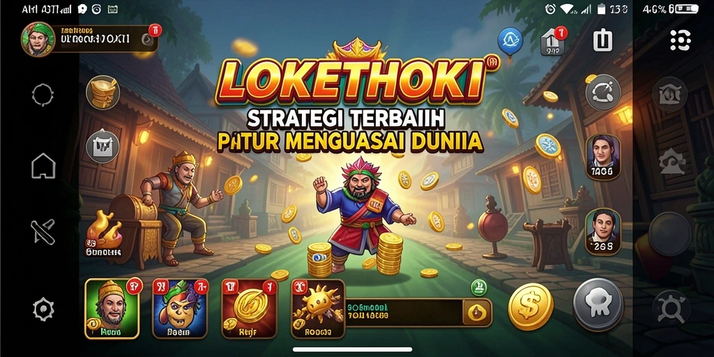 Screenshot utama LOKETHOKI yang menampilkan aksi pertempuran yang intens.
