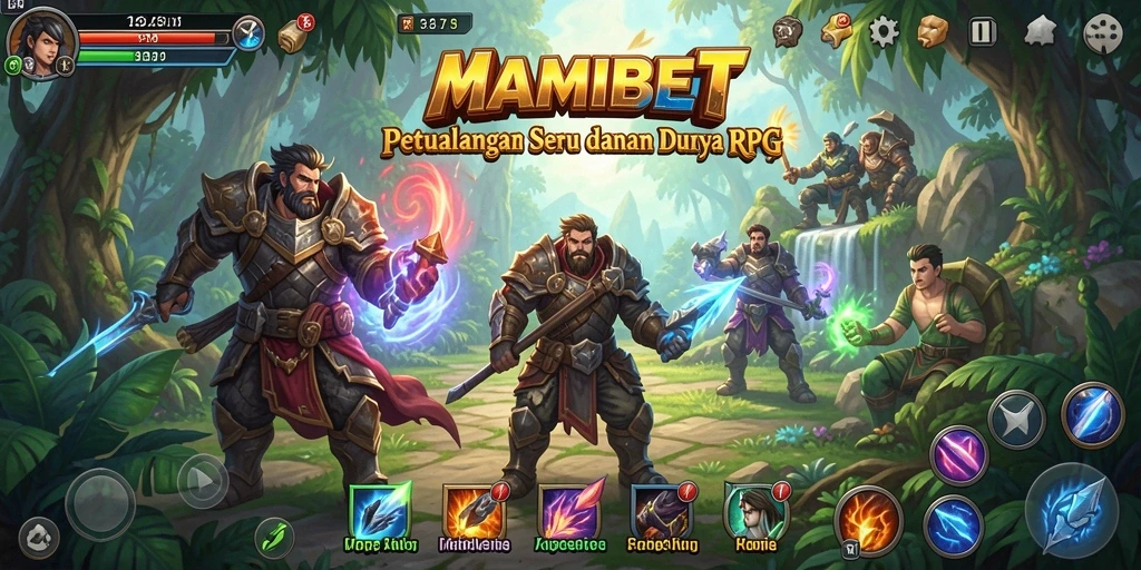 Tampilan menakjubkan dari gameplay RPG di MAMIBET.