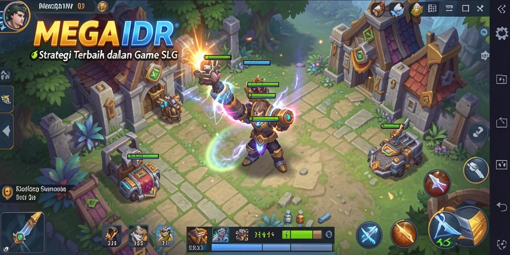 Tampilan gameplay MEGAIDR yang menegangkan dan strategis.