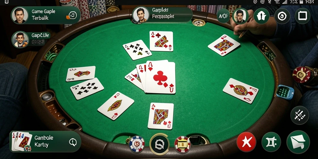 Tampilan gameplay Gaple yang seru dan kompetitif di MPOID.