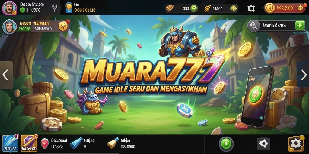 Screenshot utama MUARA777 menampilkan gameplay Idle yang asyik.