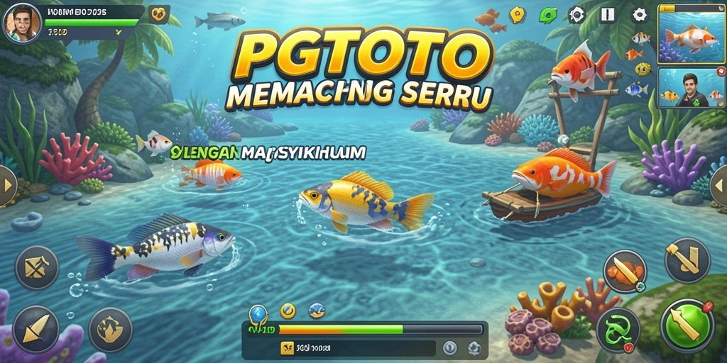 Gameplay PGTOTO menampilkan aksi seru di dunia memancing.