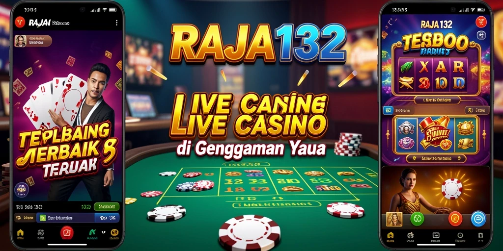 Screenshot gameplay RAJA132 dengan dealer dan interaksi pemain.