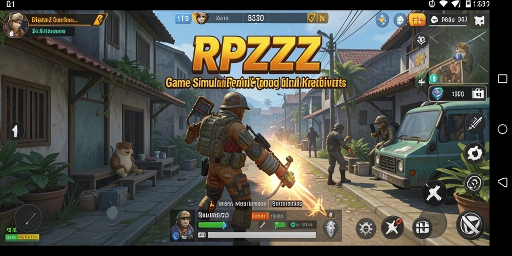 Tampilan gameplay RPZZZ yang menarik dan interaktif.