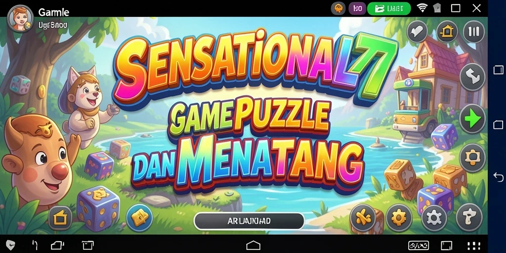 Tampilan gameplay SENSATIONAL77 yang penuh warna dan menantang.